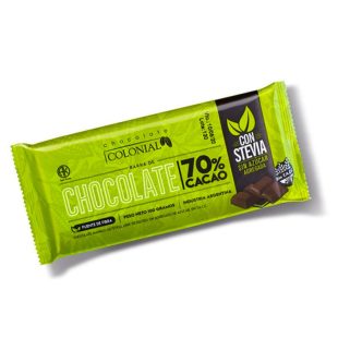 Barra de Chocolate con Stevia 70% Cacao x 100g – Chocolate Colonial