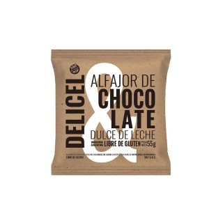 Alfajor de Chocolate con Dulce de Leche x 55g – Delicel