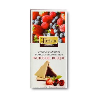 Tabletas Chocolate Blanco con Leche Frutos del Bosque x 100g – Del Turista