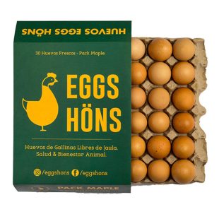 Pack Maple Huevos Organicos de Gallinas Libre De Jaula (30u) – Eggs Hons