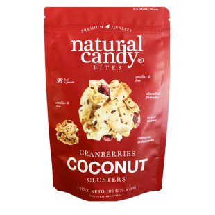 Coconut Clusters Cranberries x 100g – Natural Candy