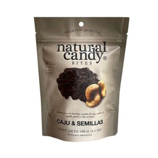 Castañas de Caju y Semillas Bañadas en Chocolate x 100g – Natural Candy