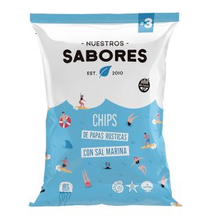 Chips de Papas Rusticas con Sal Marina x 80g – Nuestros Sabores