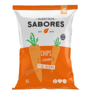 Chips Zanahoria y Sal Marina x 80g – Nuestros Sabores
