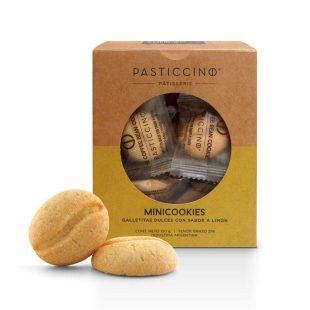 Estuche de Minicookies Limon (35u) x 120g – Pasticcino